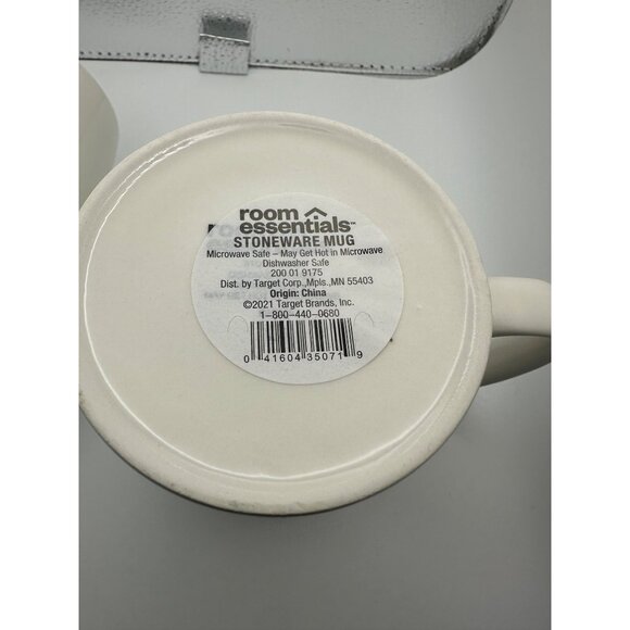 Room Essentials Stoneware Be Kind Mugs Set Of 2 Microwave & Dishwasher Safe NIB - Picture 4 of 9